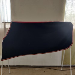 Blått fleecetäcke 140 cm