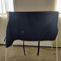 Blått bomullstäcke 155 cm