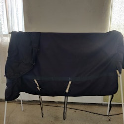 Blått vintertäcke 135 cm ca 150 g