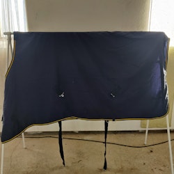 Blått bomullstäcke 155 cm