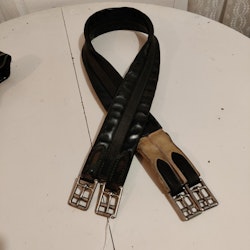 Svart sadelgjord 130 cm