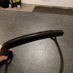 Svart pannband  40 cm FULL