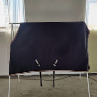 Grått tjockt fleecetäcke 145 cm Horseware Rambo