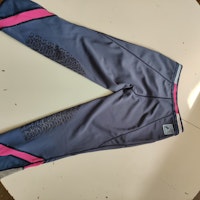 Blå ridtights med knägrip strl 170/176