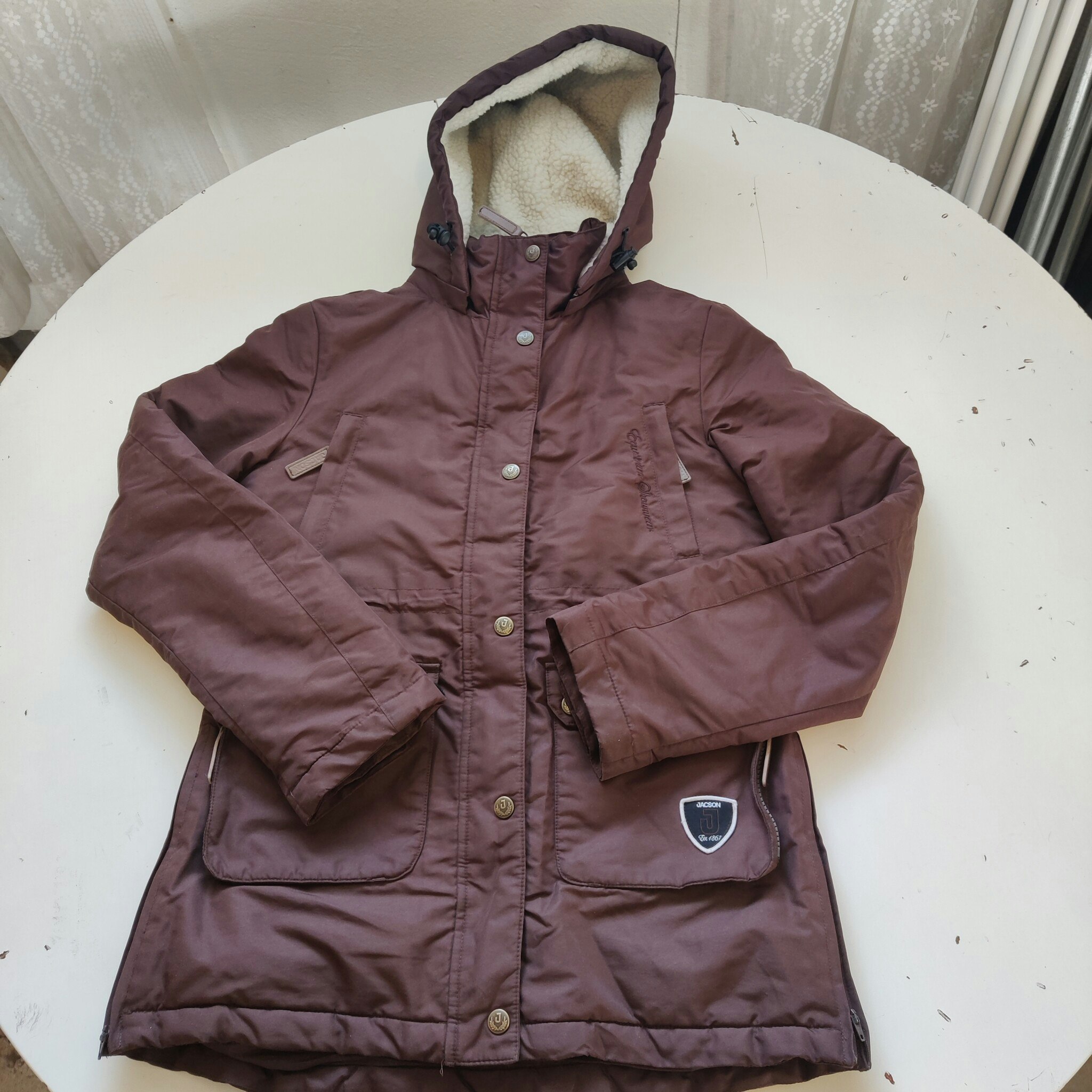 Brun vinterjacka 150 cl