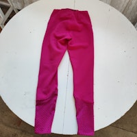 Cerise fodrade ridtights med helgrip XS CRW