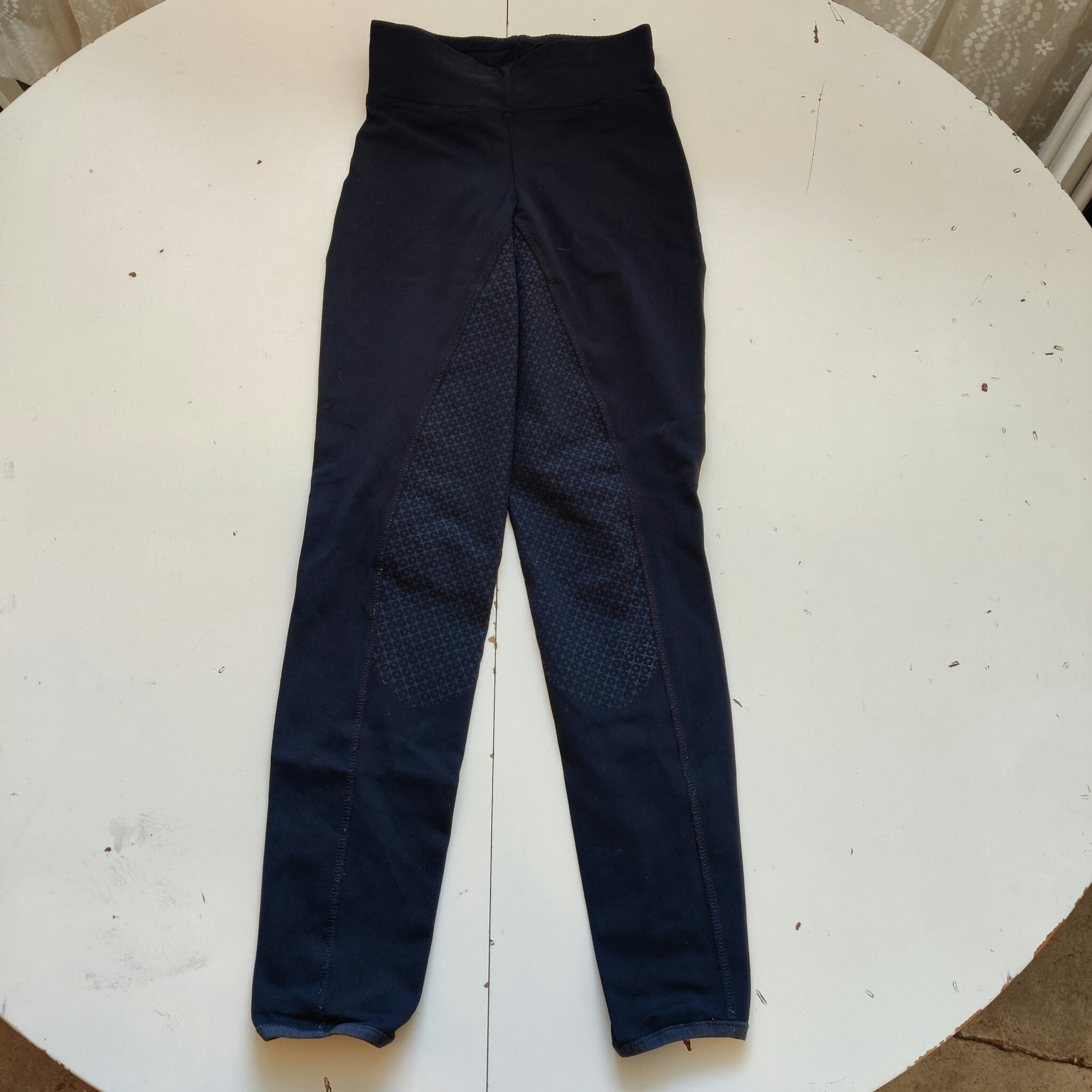 Svarta ridtights med helgrip XXS CRW