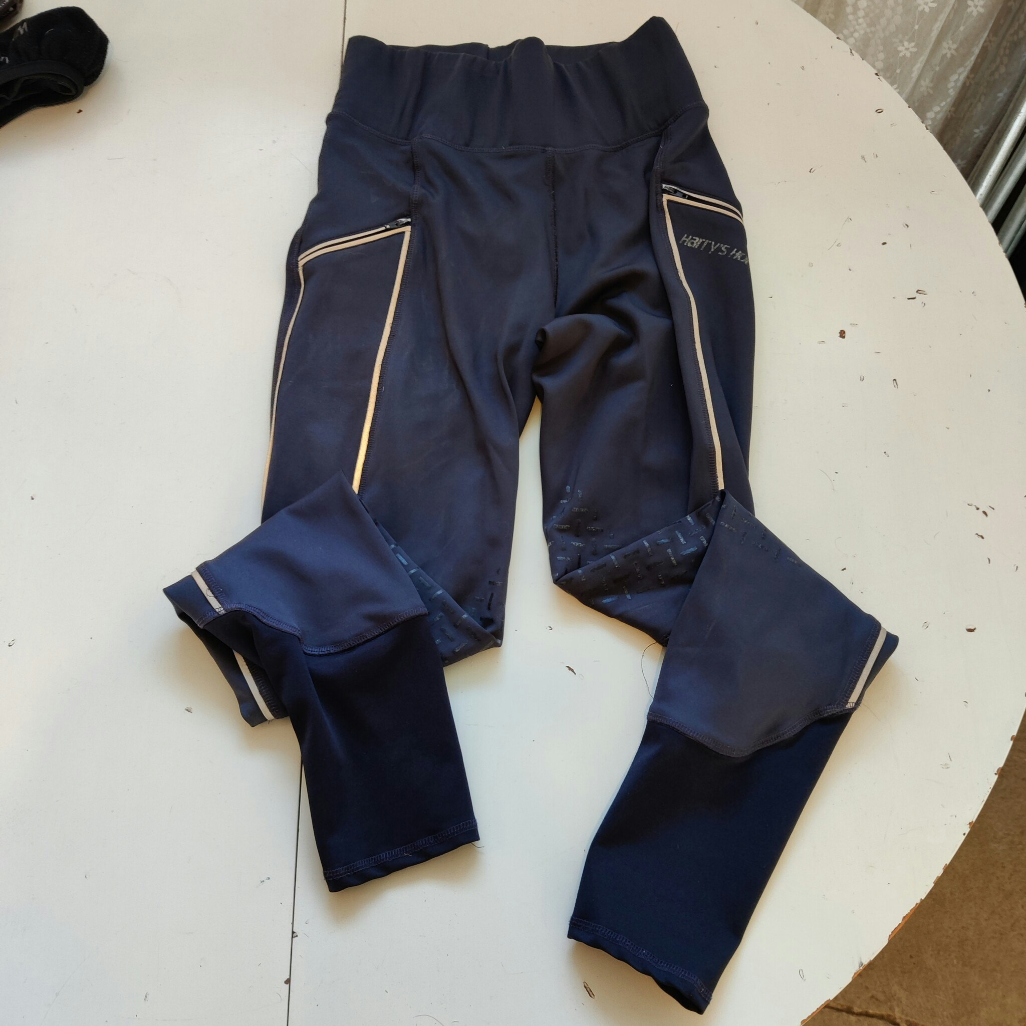 Blå ridtights med knägrip Harrys Horse strl 38