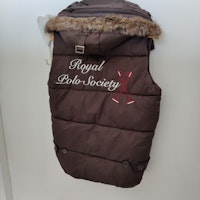 Brun tjockare väst HV POLO storlek S/M