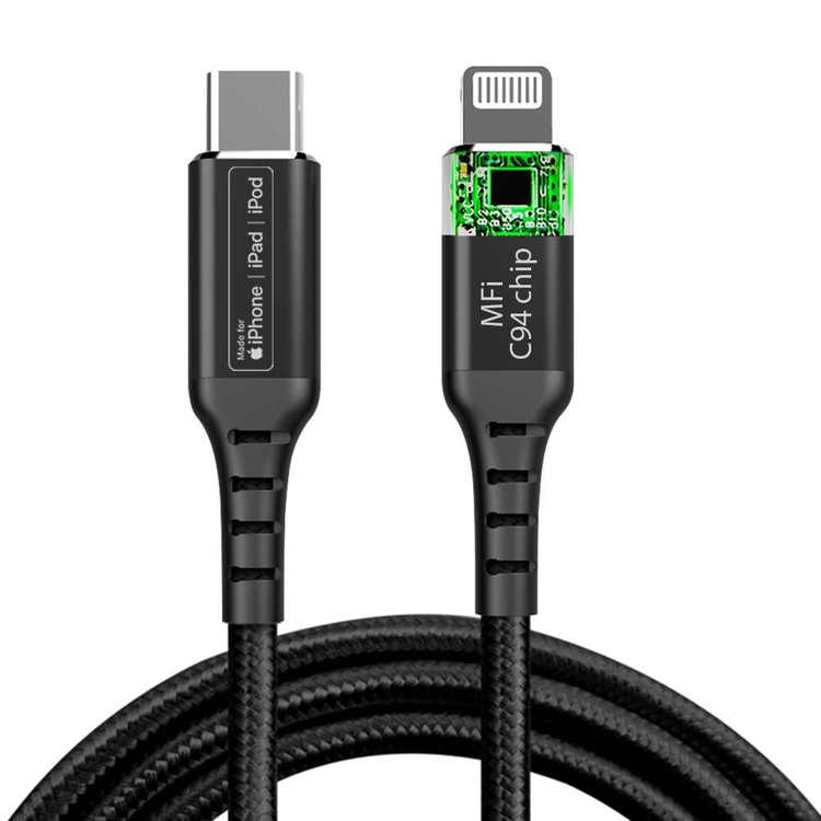 18W 3A hurtiglader C94 Connector Mfi sertifisert Usb-C til Lighting kabel  til Apple - tingtilting.no
