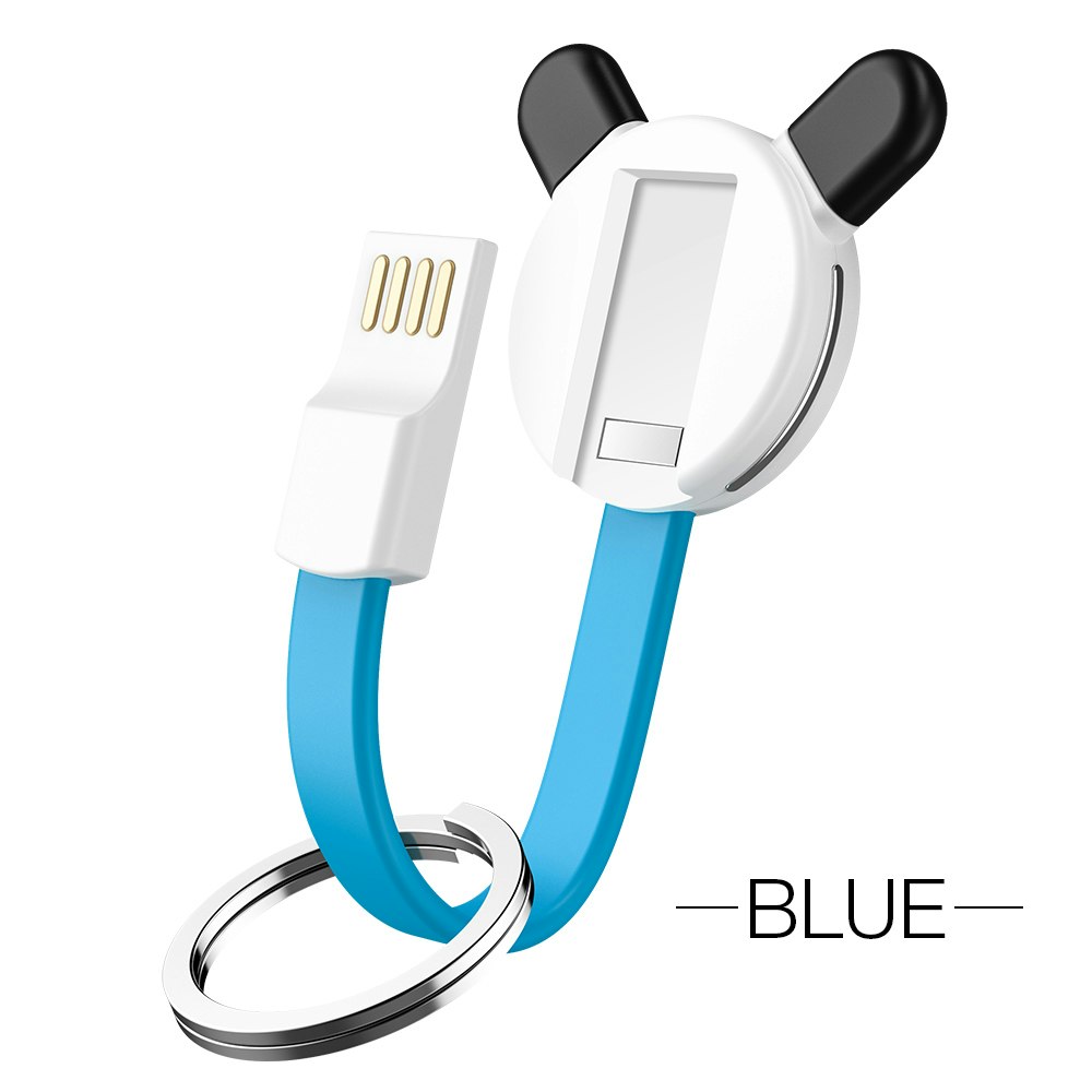 3 i 1 ladekabel til nøkkelring