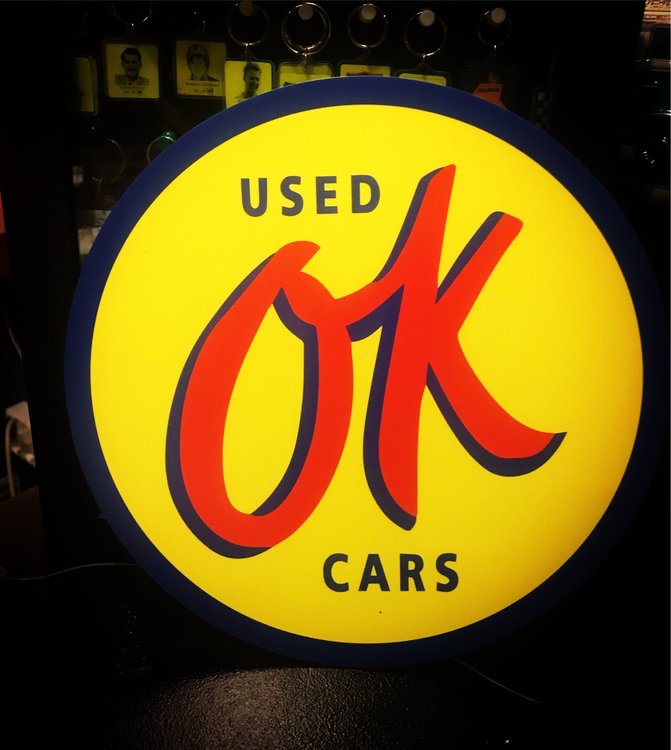Used OK Cars skylt