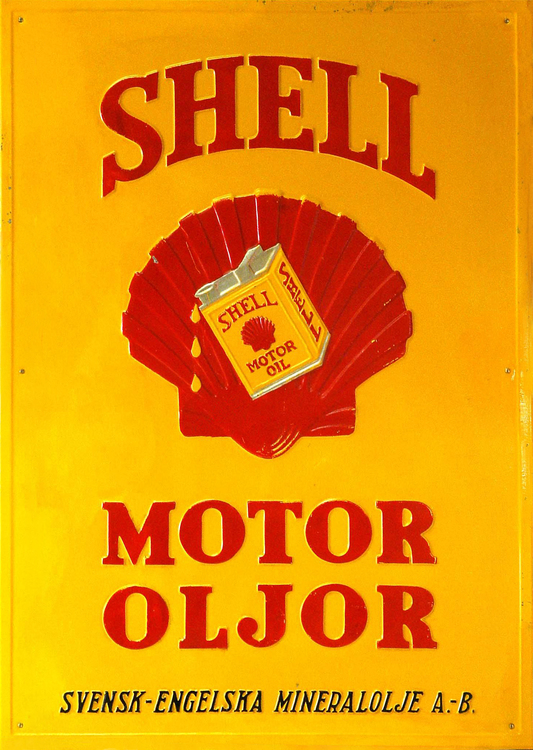 Shell Motoroljor Skylt