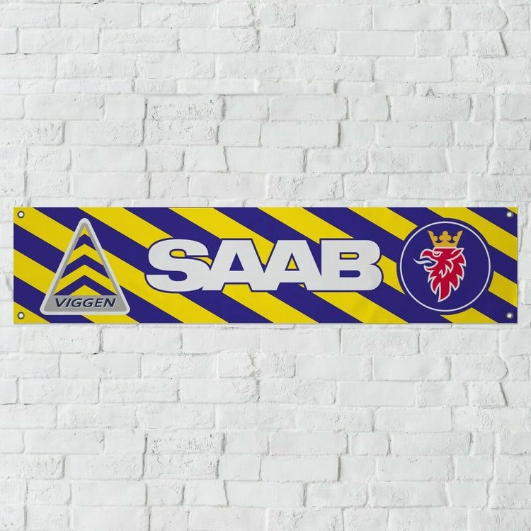 Banderoll retro Saab