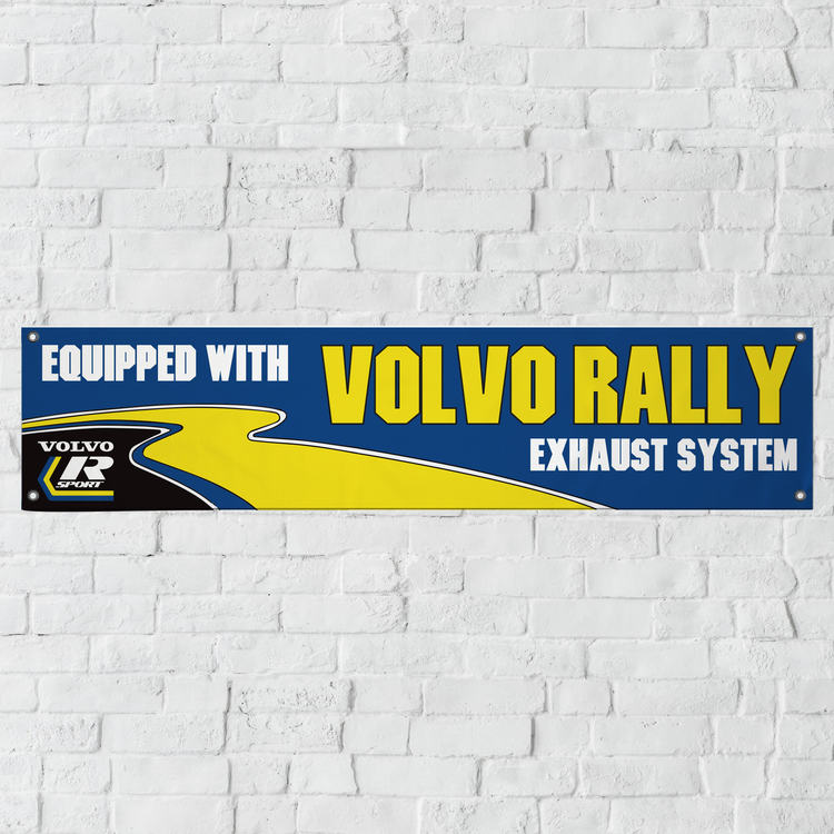 Volvo R-sport "Rally Exhaust" Banderoll