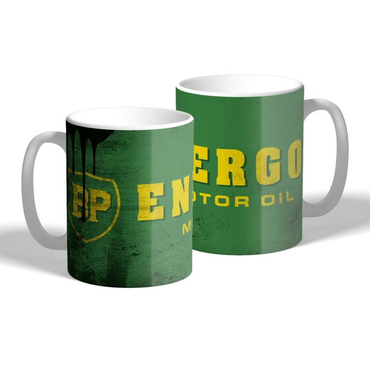 Kaffemugg med tryck BP ENERGOL BENSIN OLJA