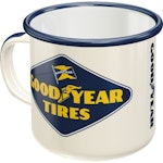 Good Year Emalj Kaffe-mugg