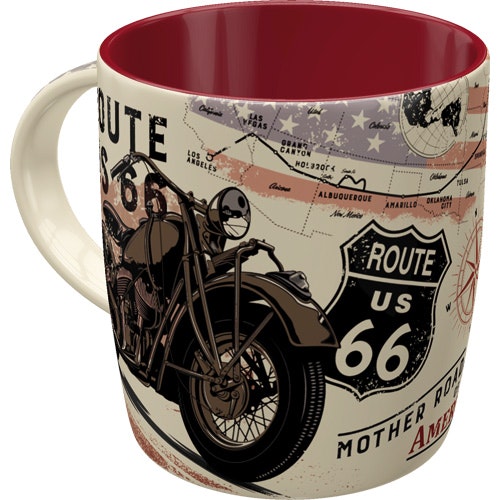 Kaffemugg med tryck Route 66