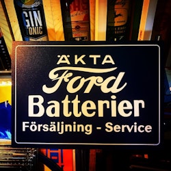 Ford Batterier Skylt