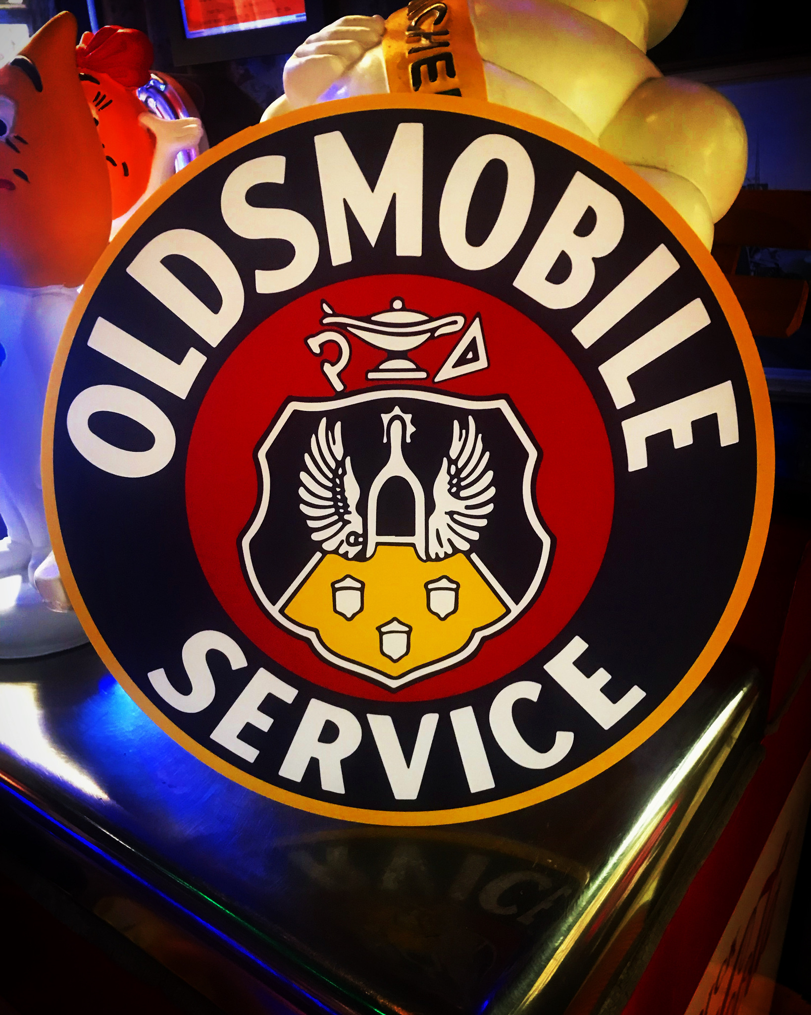 Oldsmobile Service Skylt