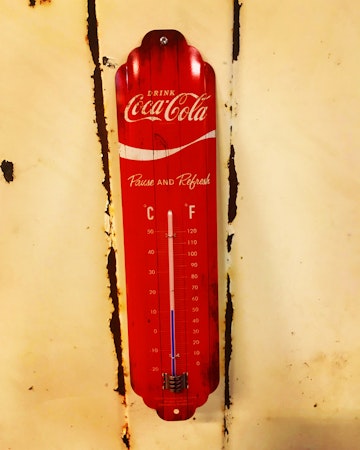 Coca Cola röd Termometer