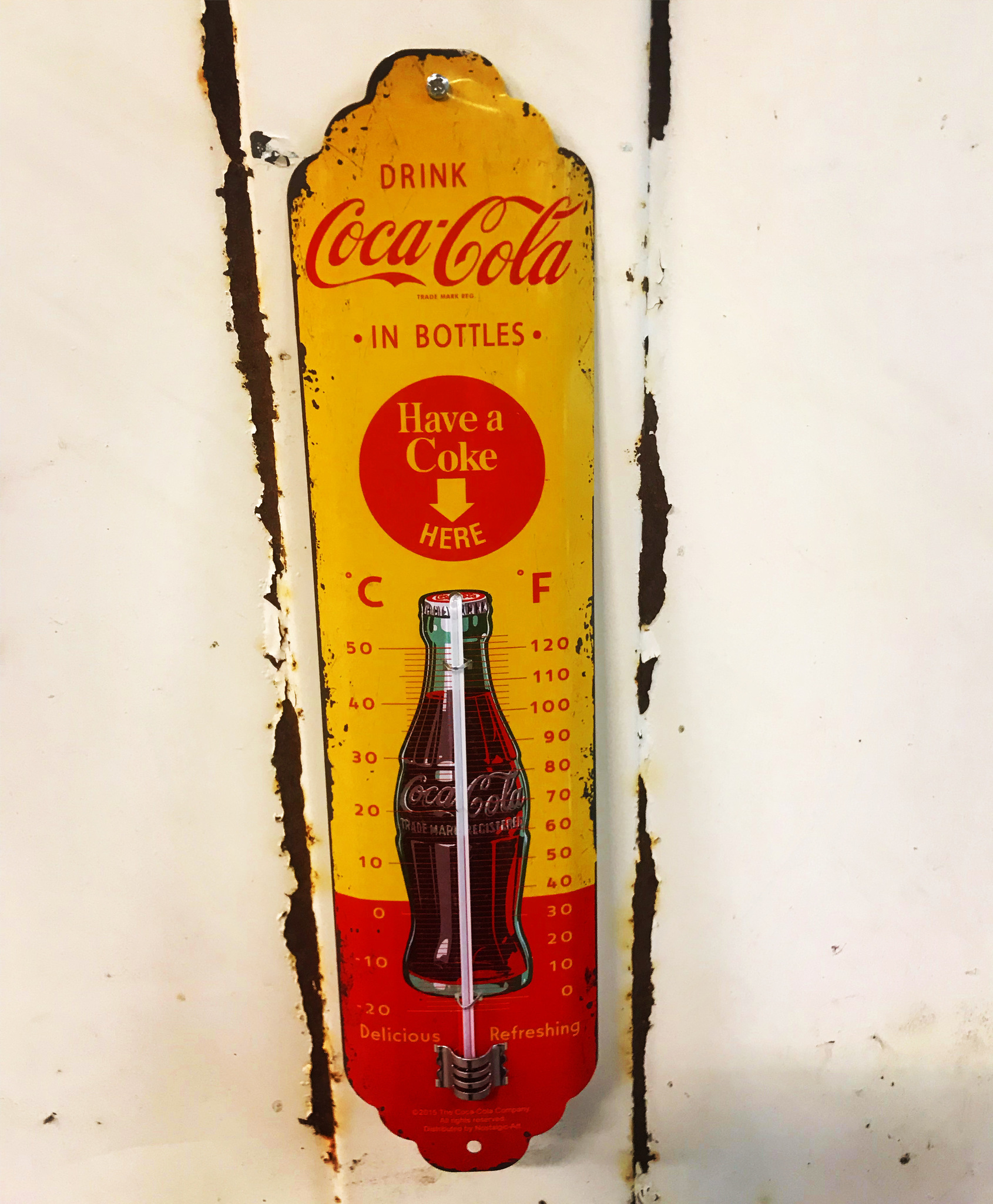 Coca Cola Gul Termometer