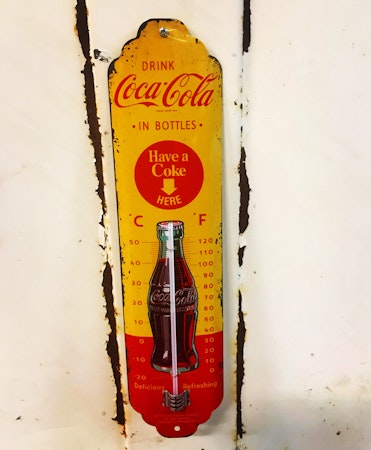 Coca Cola Gul Termometer