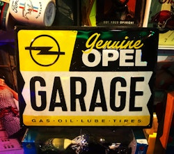Opel Garage Plåtskylt