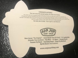 RonJon Surf-shop dekal