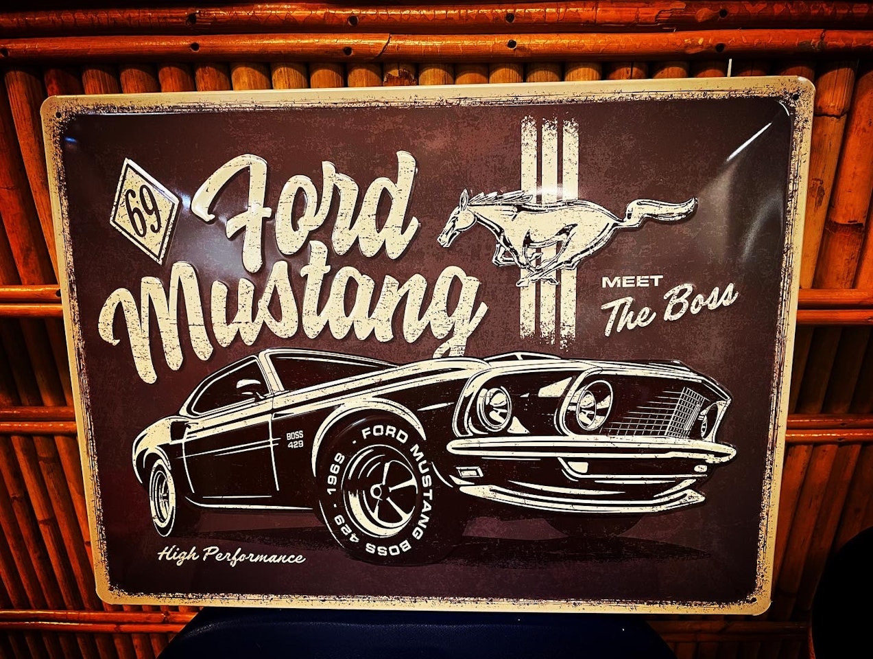 Ford Mustang Boss 1969 Plåtskylt