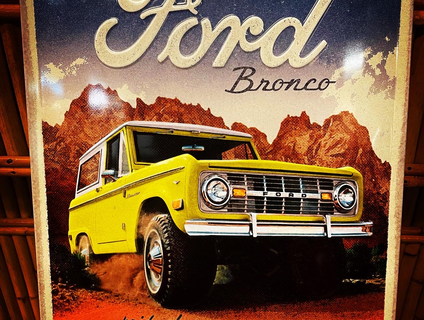 Ford Bronco  Plåtskylt