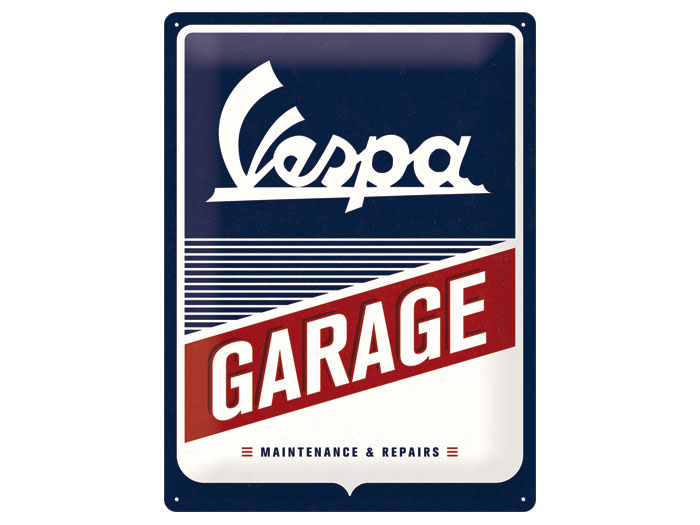 Vespa Garage Plåtskylt