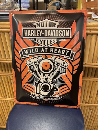 Harley Davidson "Wild at Heart" Plåtskylt