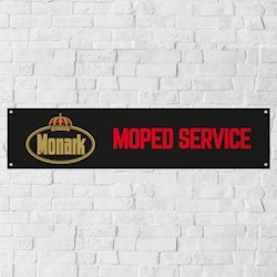Monark Mopedservice Banderoll