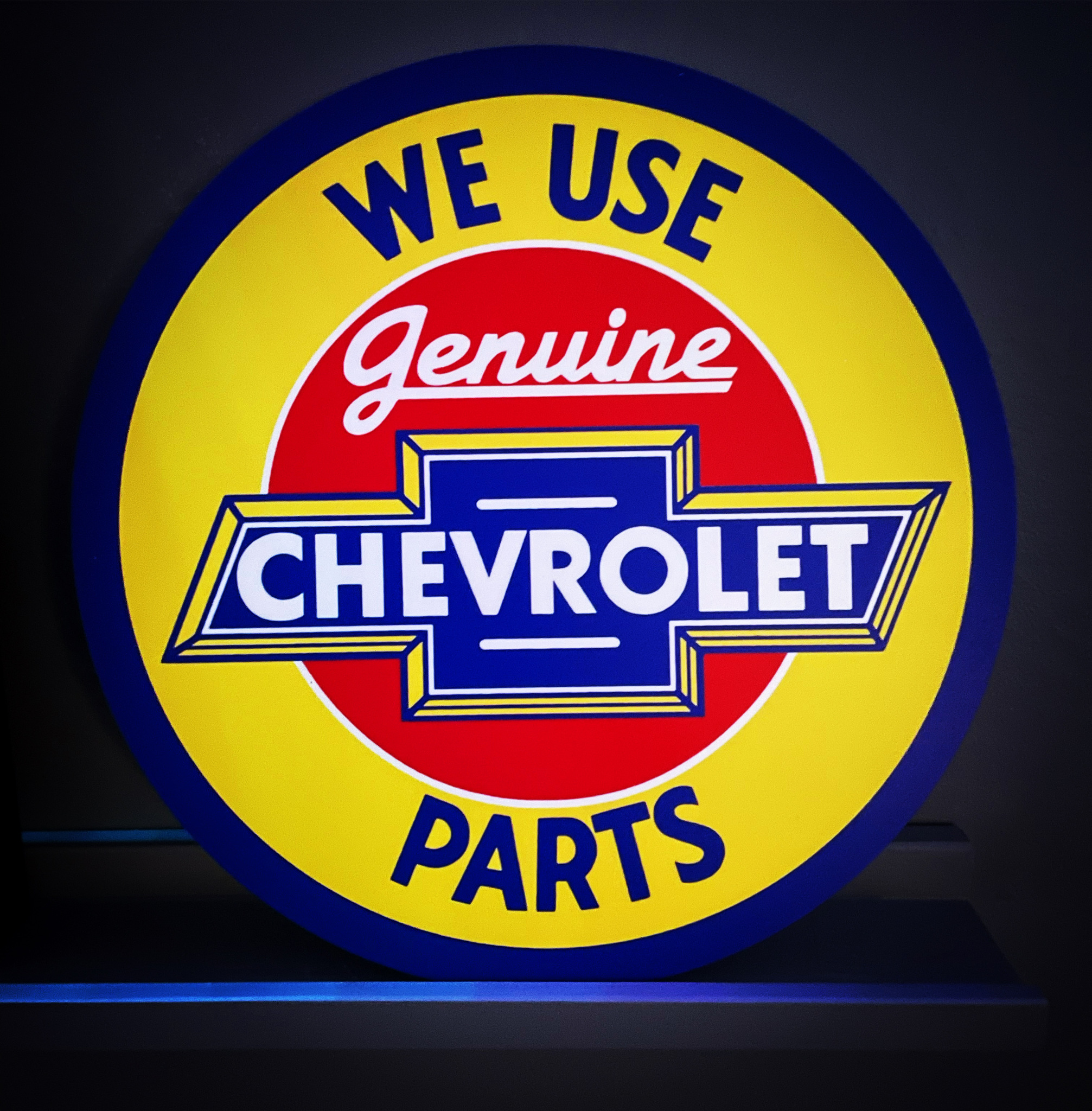 Chevrolet Genuine Parts Skylt