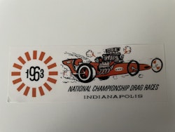 1963 Indianapolis Drag Races  Dekal