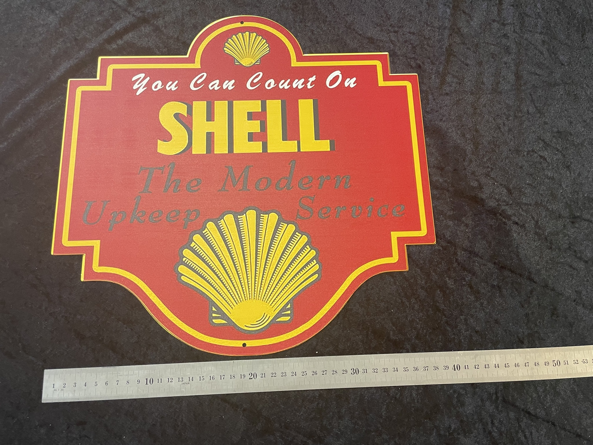 Shell Plåtskylt