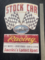 Stock Car Racing Plåtskylt
