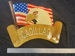 Cadillac Träskylt
