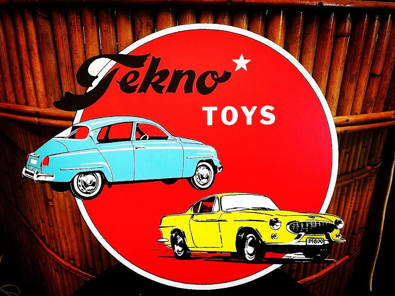 Retro skylt vinyl 30cm Tekno Toys