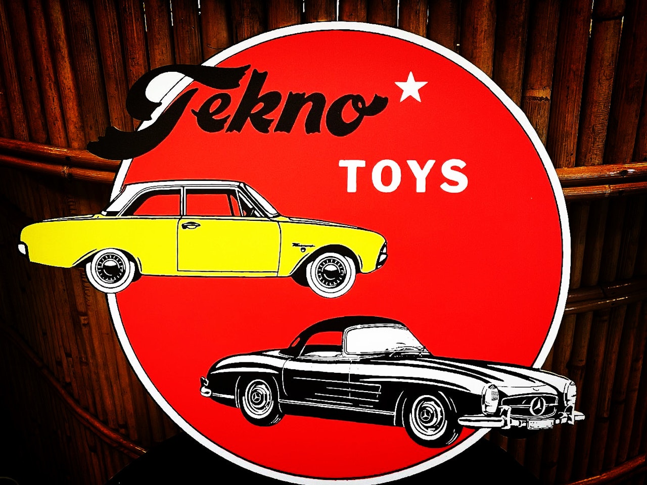 Retro skylt vinyl 30cm Tekno Toys