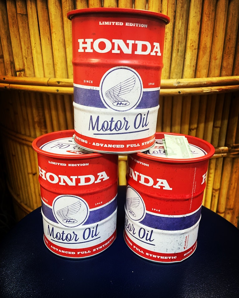 Sparbössa Oljefat Honda Motor oil