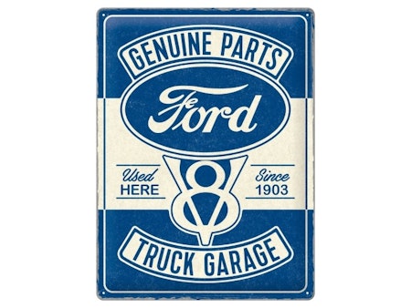 Ford V8 Truck Garage Plåtskylt