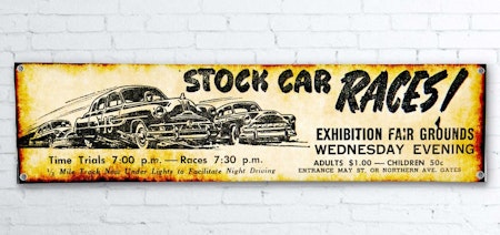 Stock Car Racing  Banderoll