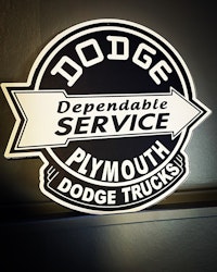 Dodge& Plymouth Service Plåtskylt