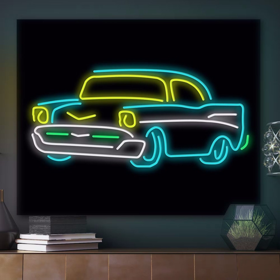 Chevrolet 57 Neon-skylt
