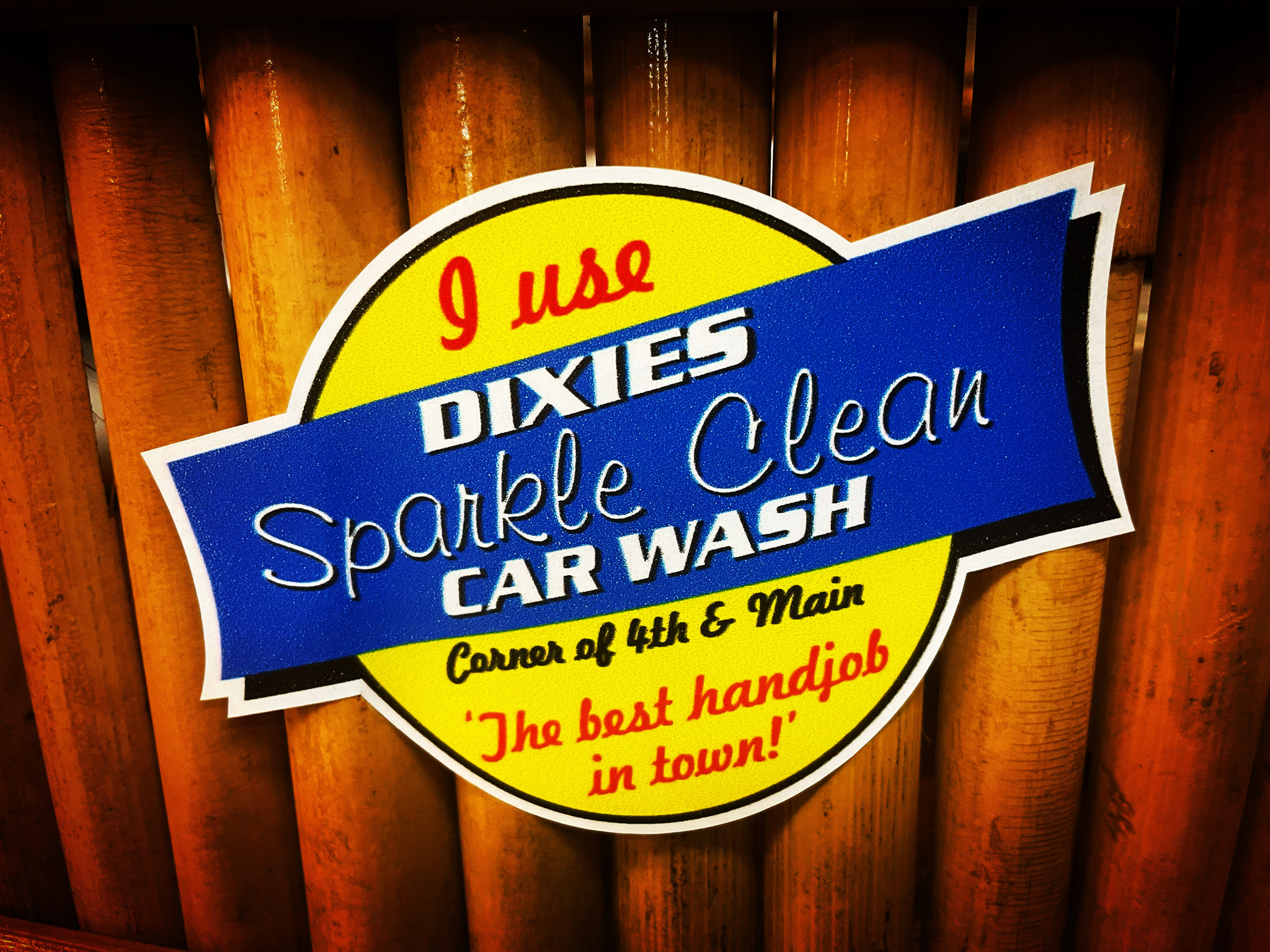 Dixies car wash "Best handjob" Dekal