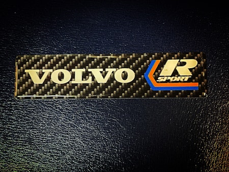 Volvo R-sport Carbon emblem  32x134mm