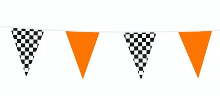 Orange & Racing Flaggspel
