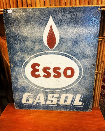 Esso Gasol Plåtskylt